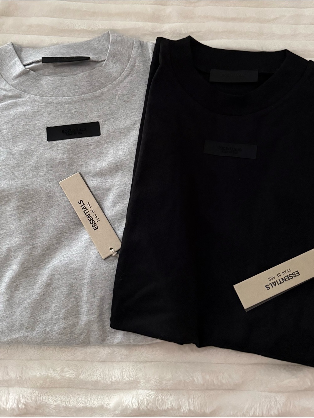 Fear of God ESSENTIALS Short Sleeve Crewneck Tee — Black & Gray